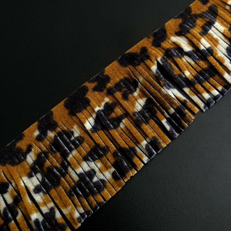 Franja Camurça - Onça - 5 cm 